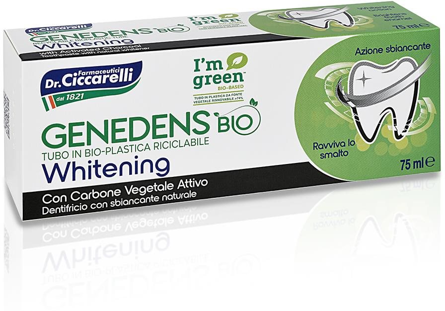 BIO GENEDENS fehérítő aktív szénnel, 75 ml Fogkrém