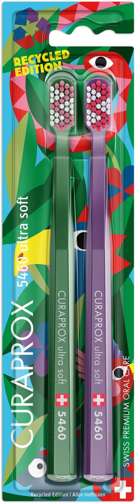 CURAPROX CS 5460 Ultra Soft Recyklovaná edícia 2 ks Zubná kefka