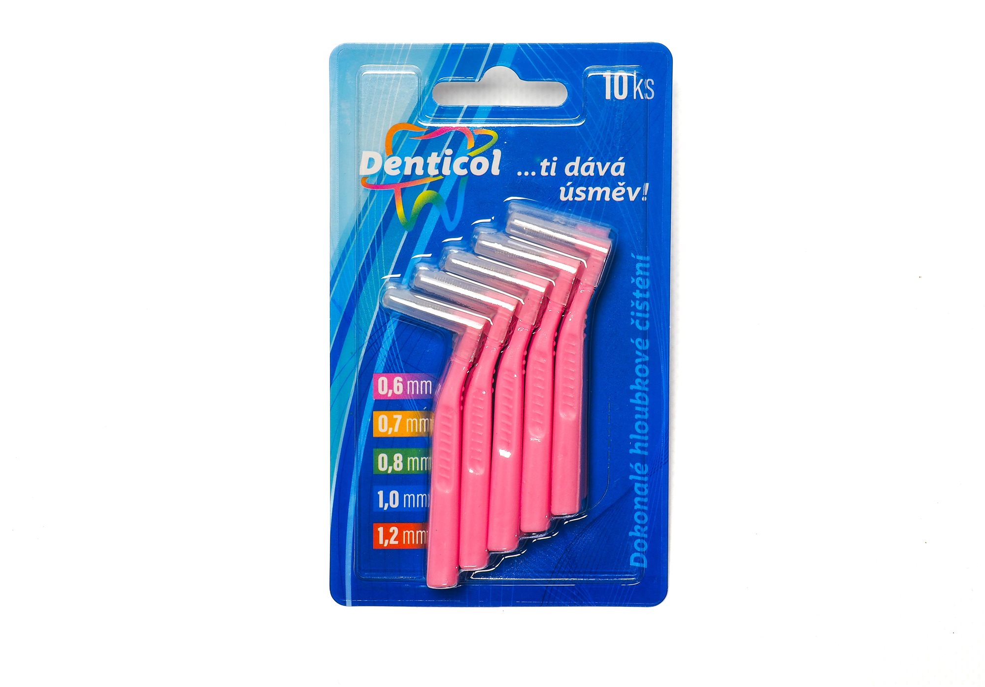 DENTICOL Z01 méret 0,6 mm, ívelt, 10 db Fogköztisztító kefe