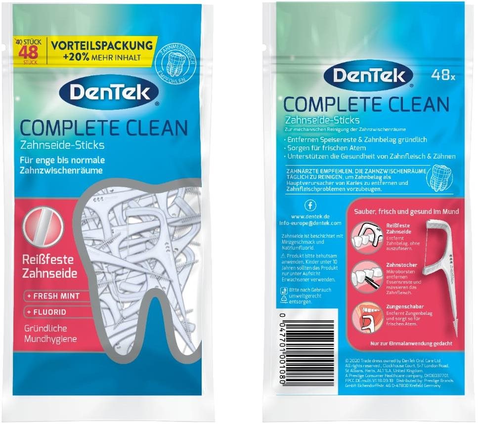DenTek Complete Clean 48 ks Zubná niť