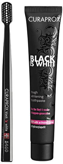 CURAPROX Black is White 90 ml + kefka Zubná pasta