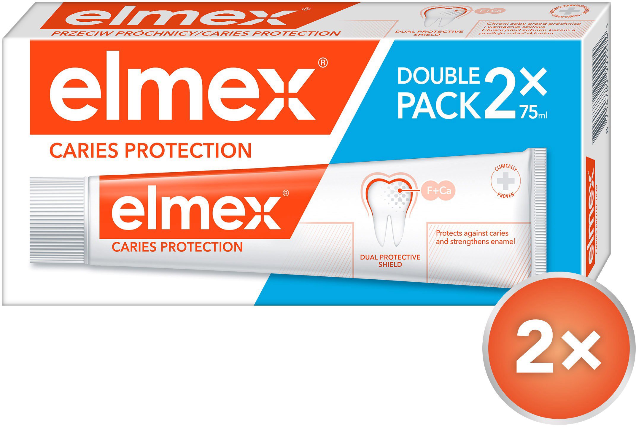 ELMEX Caries Protection duopack 2 × 75 ml Zubná pasta