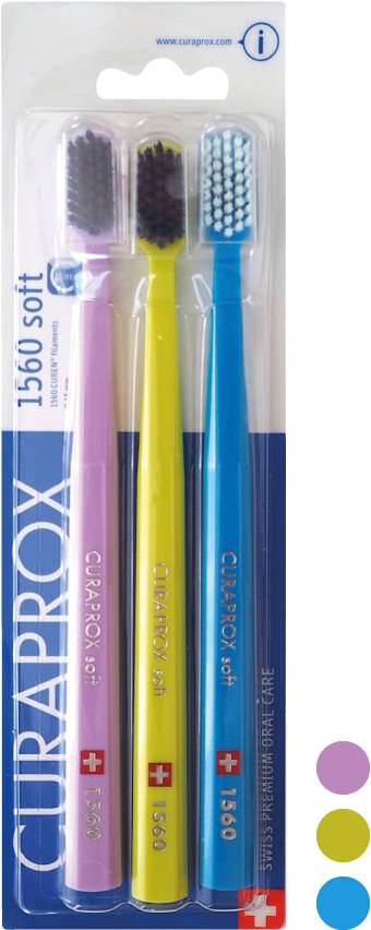 CURAPROX CS 1560 Soft 3 ks Zubná kefka