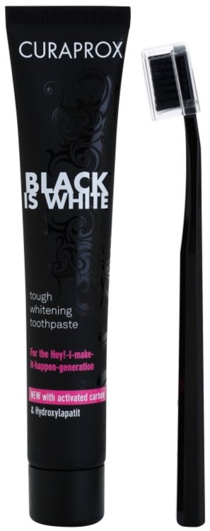 CURAPROX Black Is White Light Pack + 8 ml Black Is White pasta...