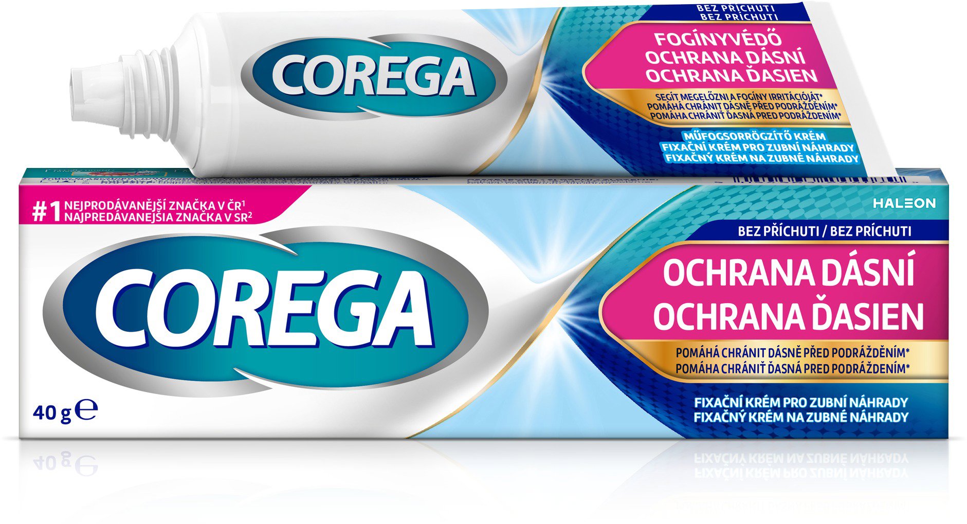 COREGA Ochrana ďasien 40 g Lepidlo na zuby