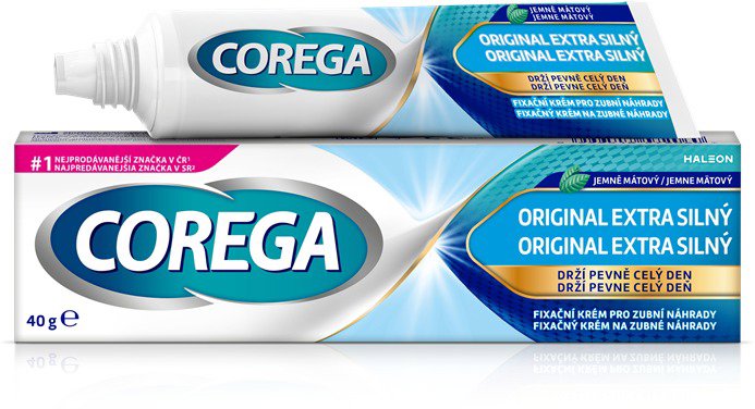 COREGA Originál-Extra silný 40 g Lepidlo na zuby