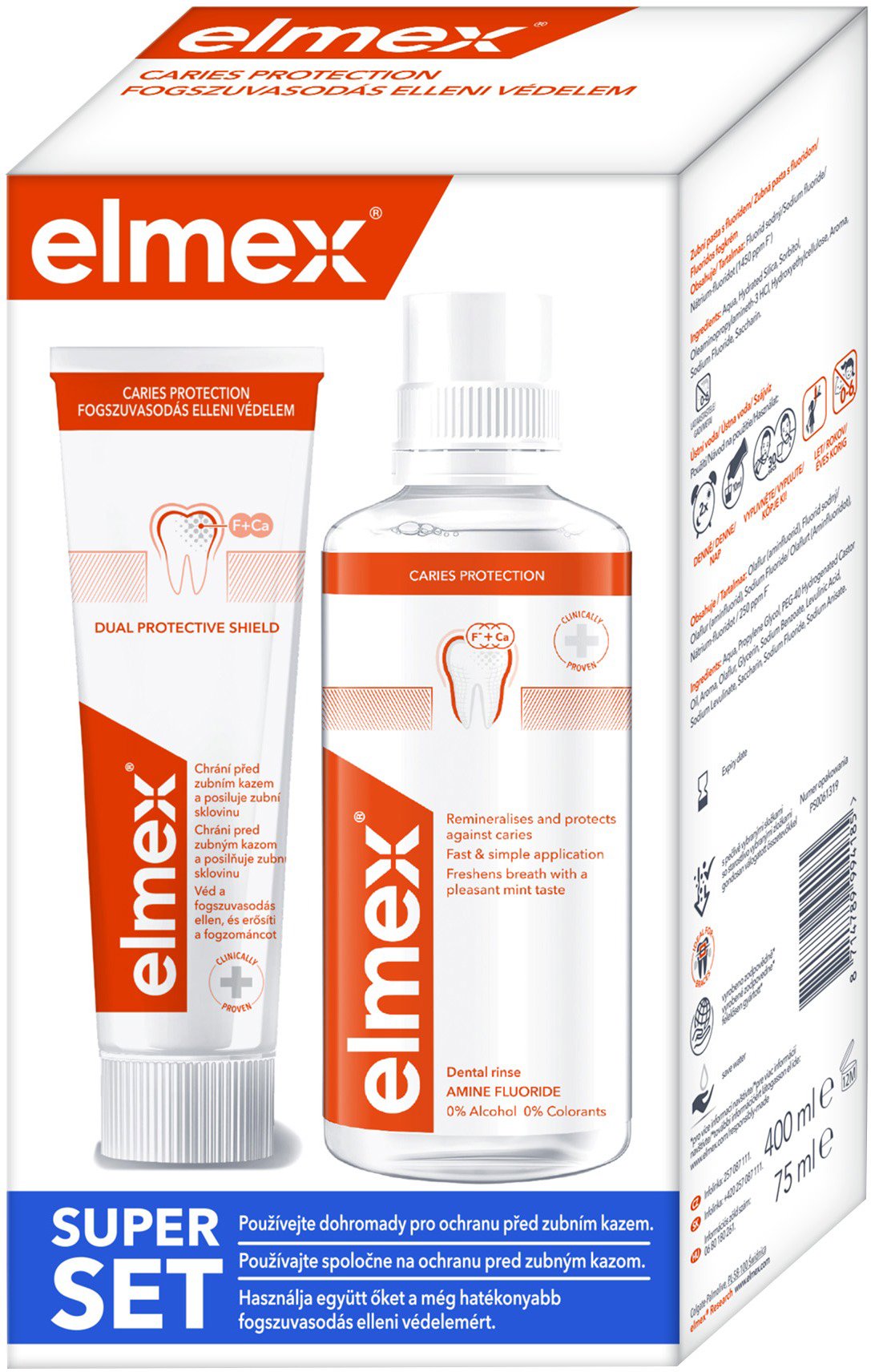 ELMEX Caries Protection Pack -  400 ml +  75 ml Zubní pasta