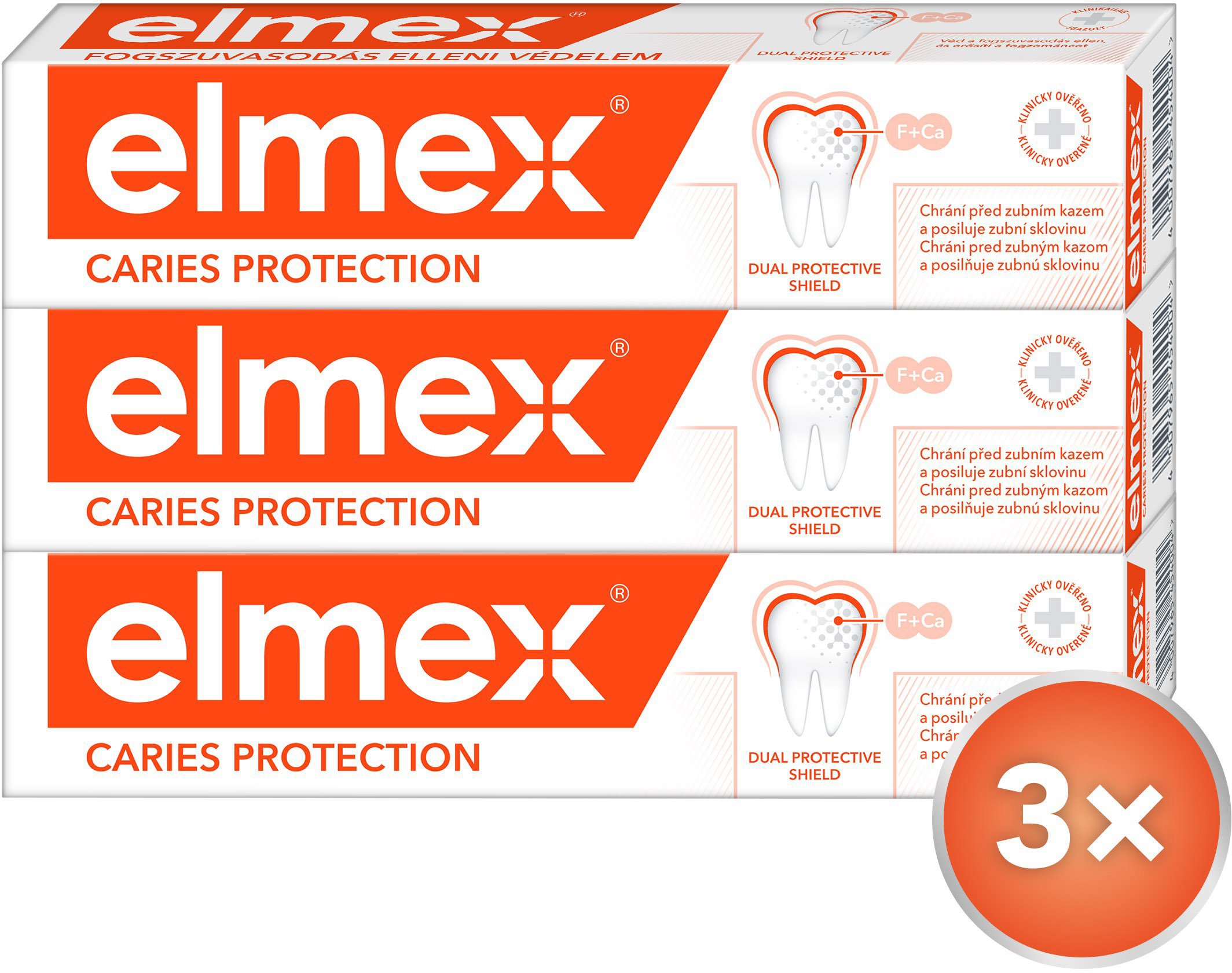 ELMEX Caries Protection 3 × 75 ml Zubná pasta