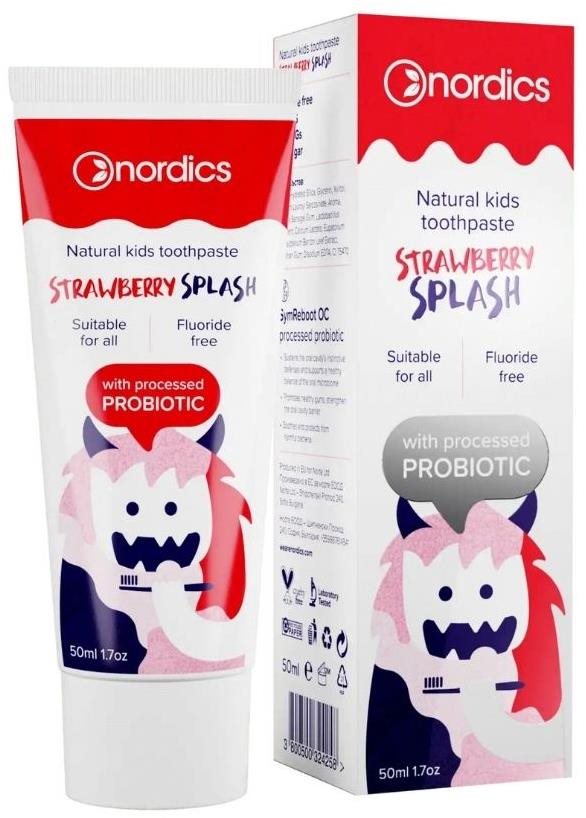 Nordics eperízű természetes fogkrém gyermekeknek probiotikumokkal...