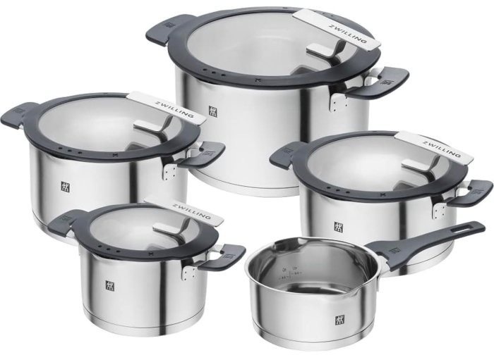 Zwilling Simplify Kochgeschirrset mit Gießtassen 5-tlg. Topfset