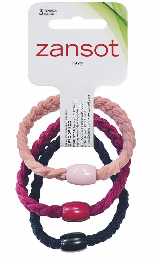 Zansot Pletené elastické gumičky do vlasov 3 ks Gumičky do vlasov