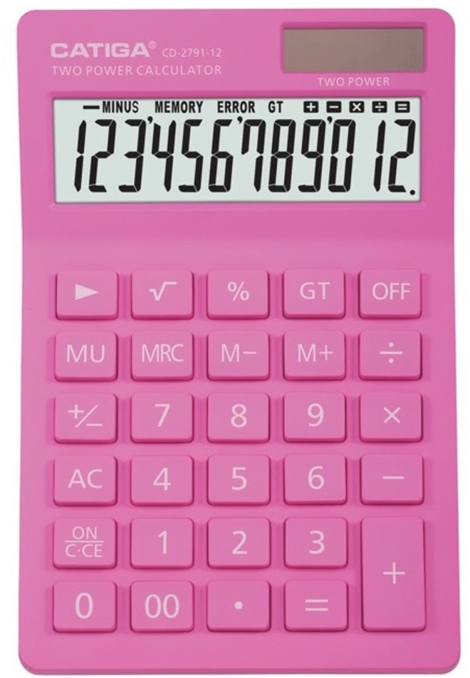 CATIGA CD-2791 rózsaszín Számológép