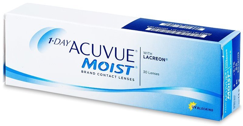 Acuvue Moist 1 Day (30 šošoviek) dioptria: -5.00, zakrivenie: 8.50...