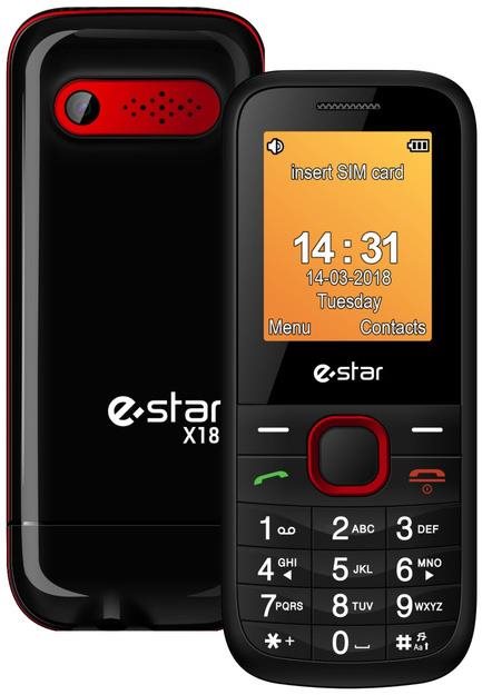 eSTAR X18 červený Mobilný telefón