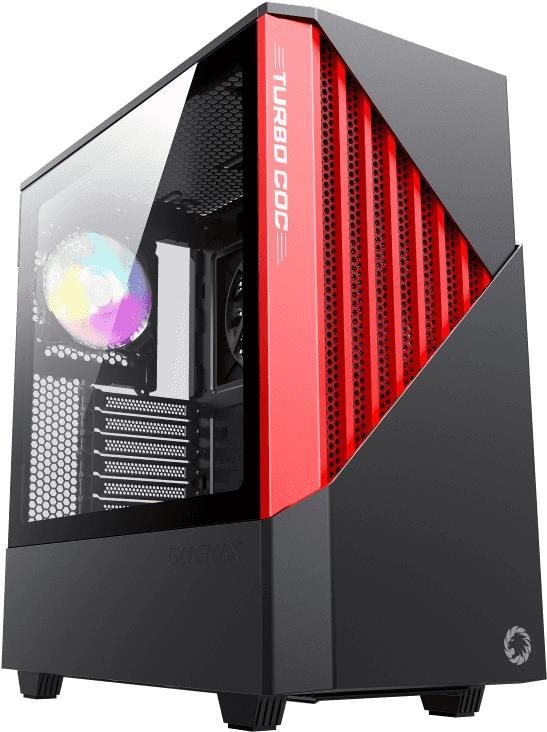 GameMax Contac COC Black/Red PC skrinka