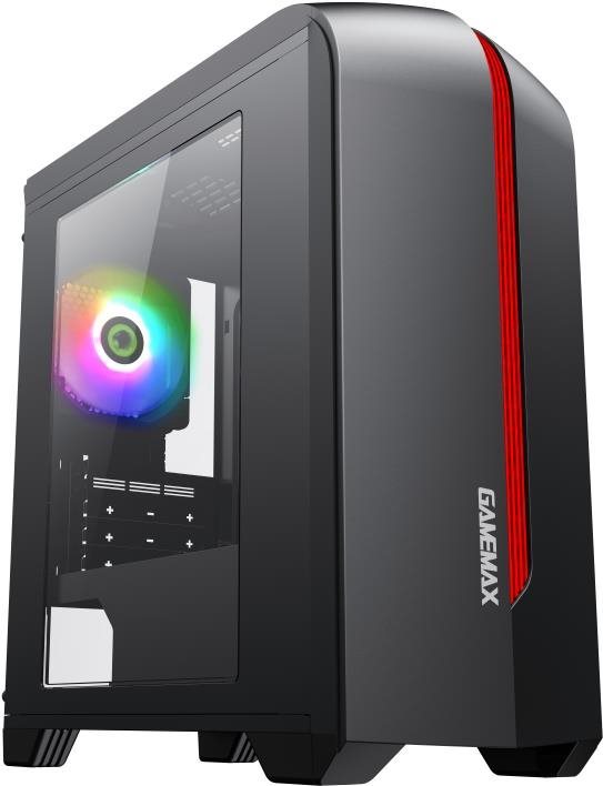 GameMax Centauri Black/Red PC skrinka