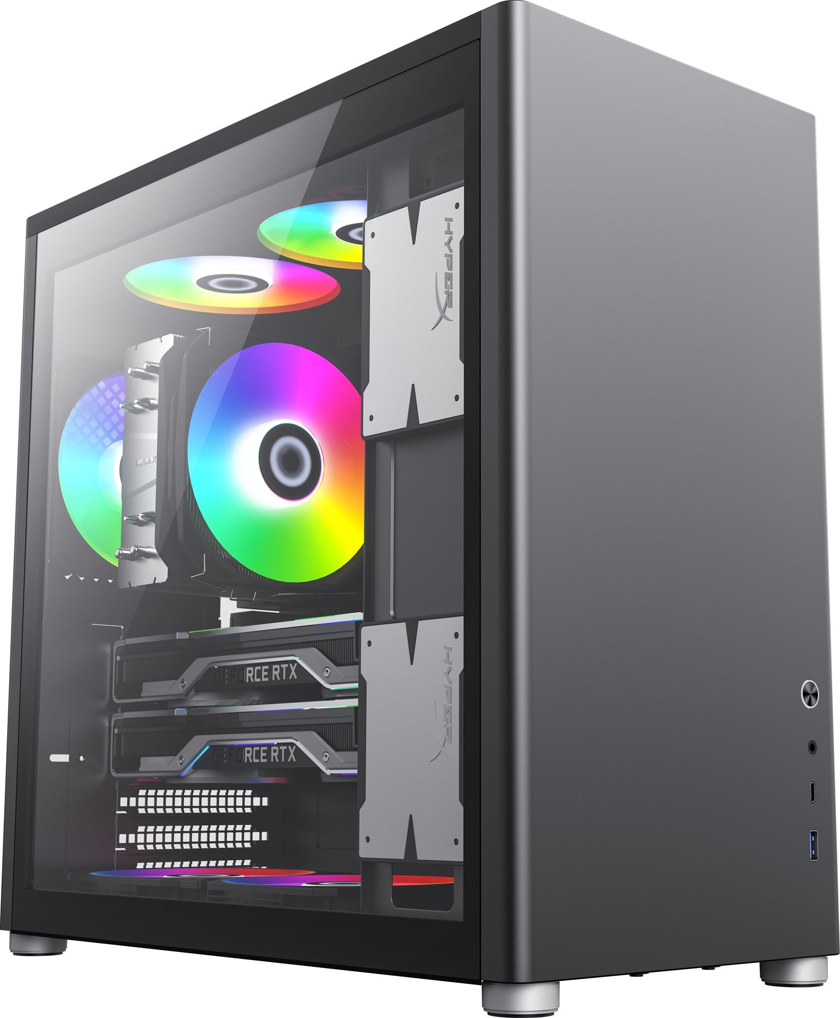 GameMax Spark Pro Black Számítógépház