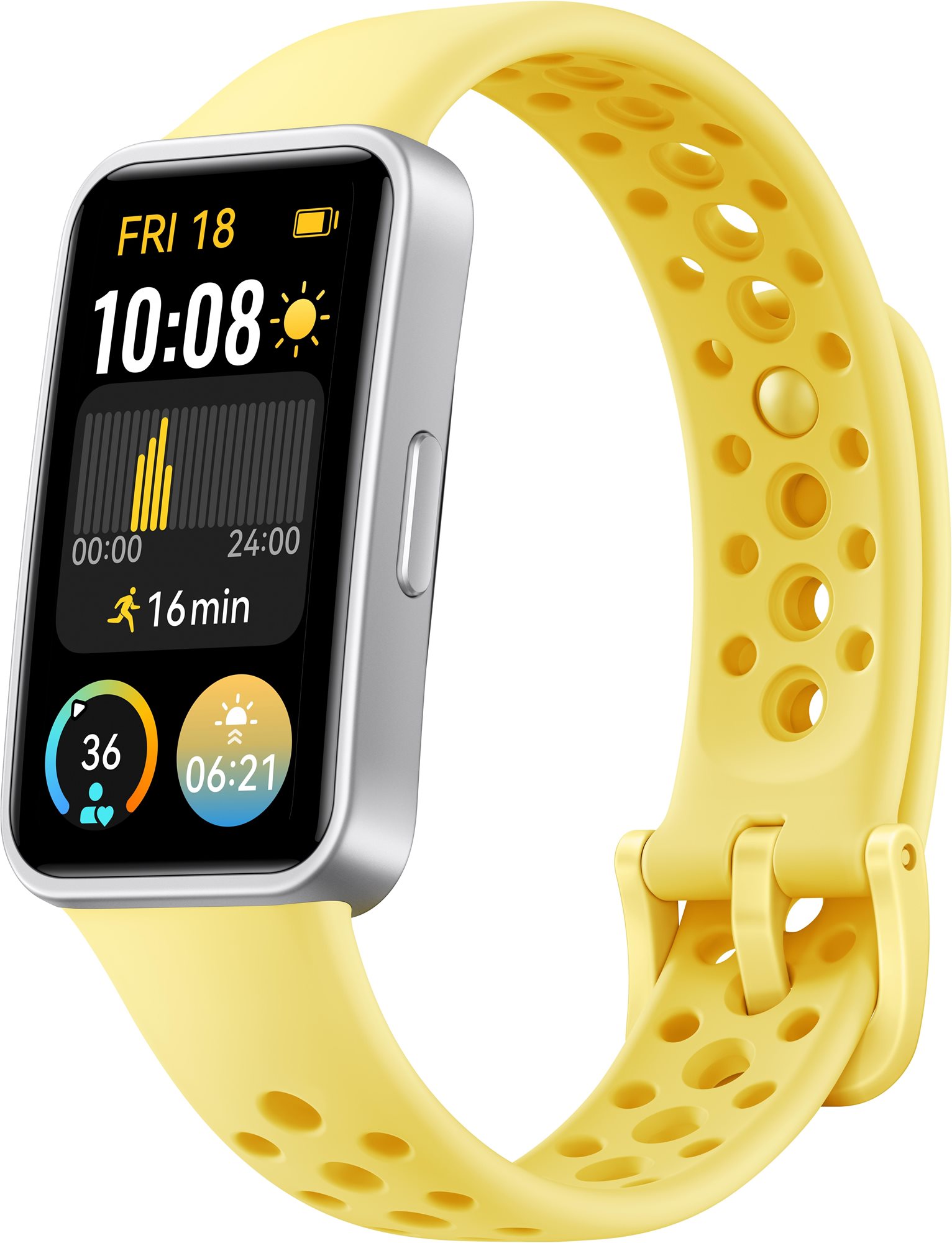Huawei Band 9 Lemon Yellow Okoskarkötő