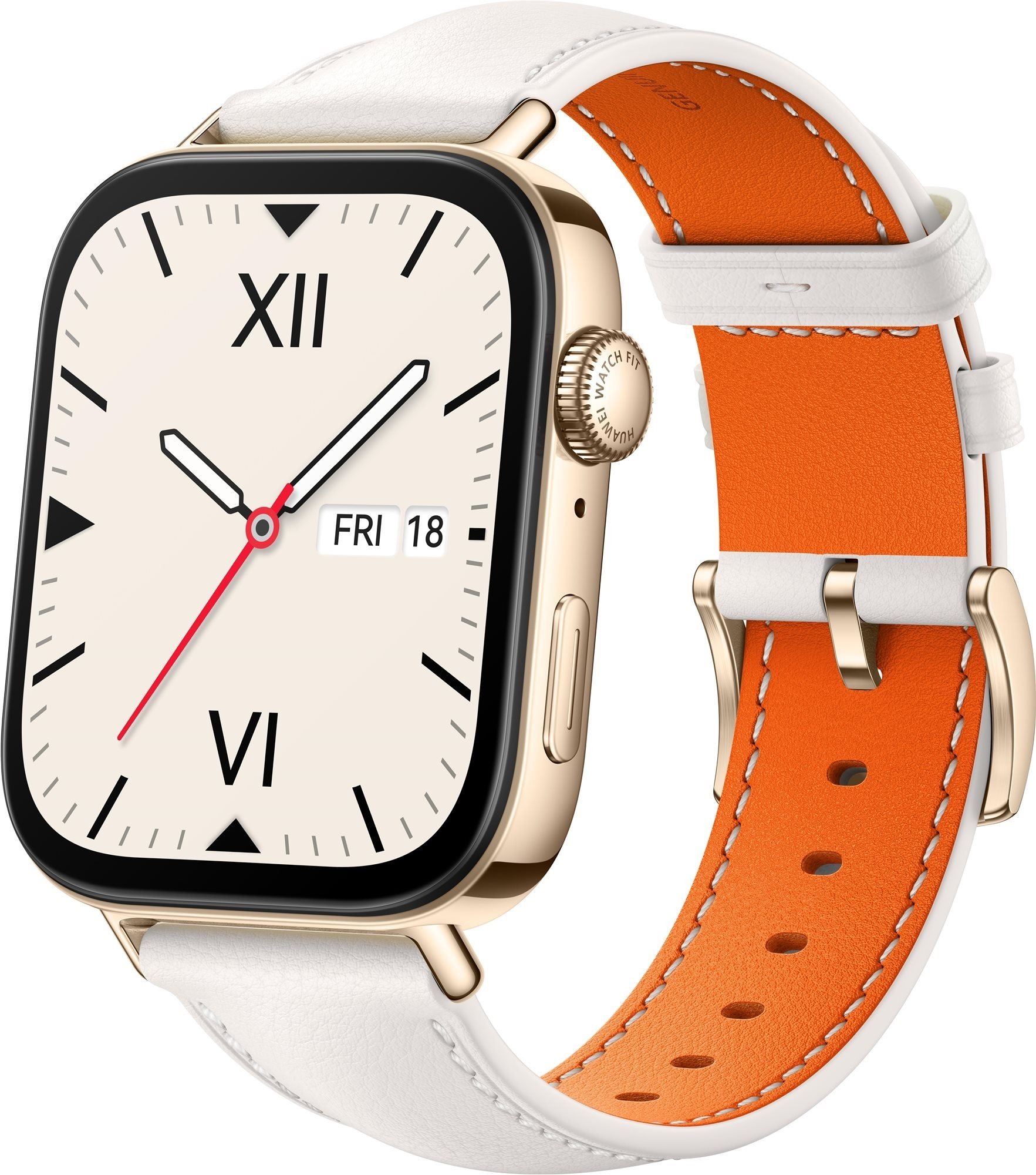 Huawei Watch Fit 3 Leather Pearl White Okosóra