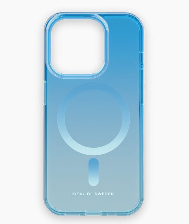 iDeal Of Sweden Clear Case Mid iPhone 15 Pro Magsafe light blue tok...