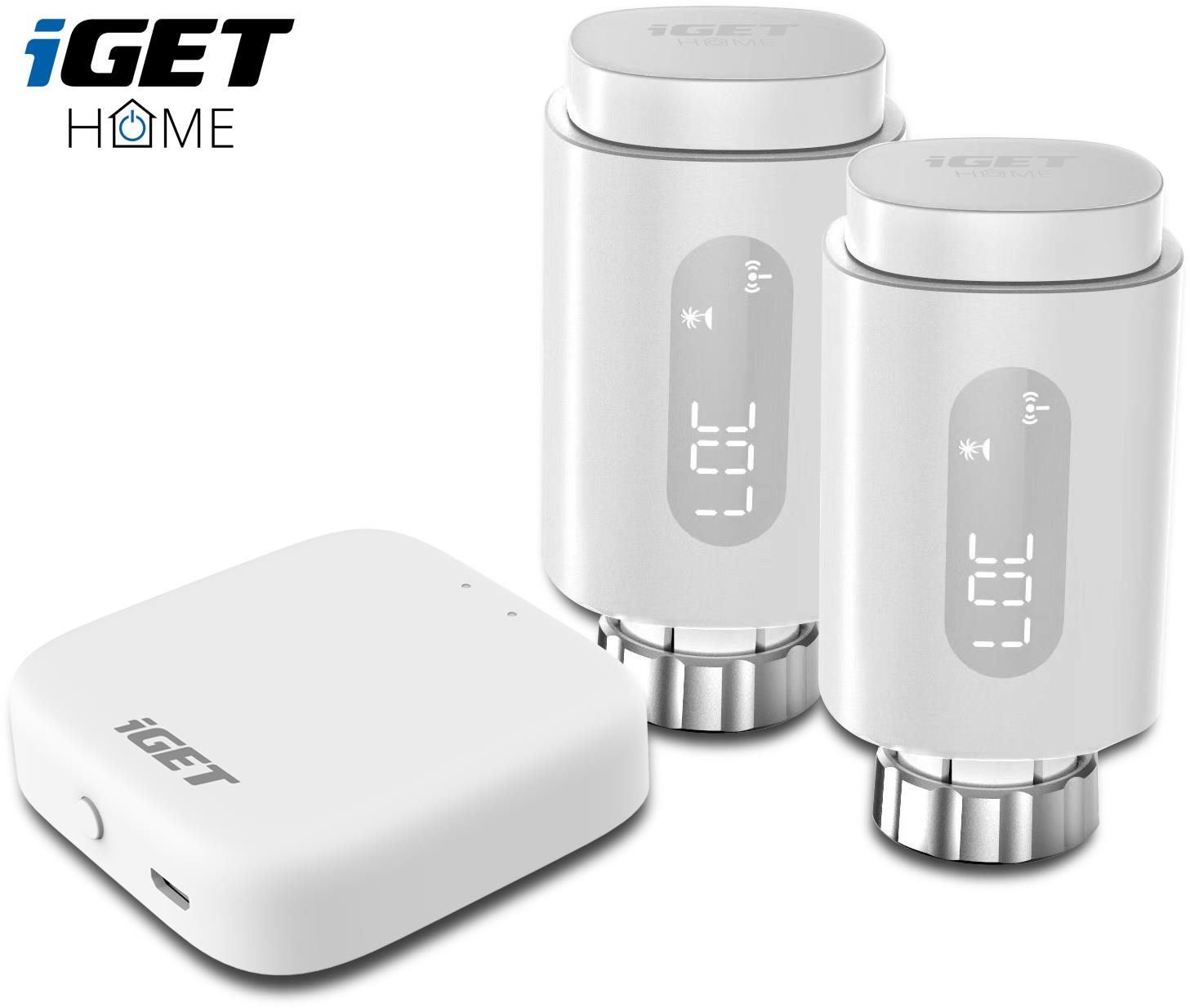 iGET HOME TS10 Starter kit (2x TS10 Thermostat Radiator Valve + 1x...