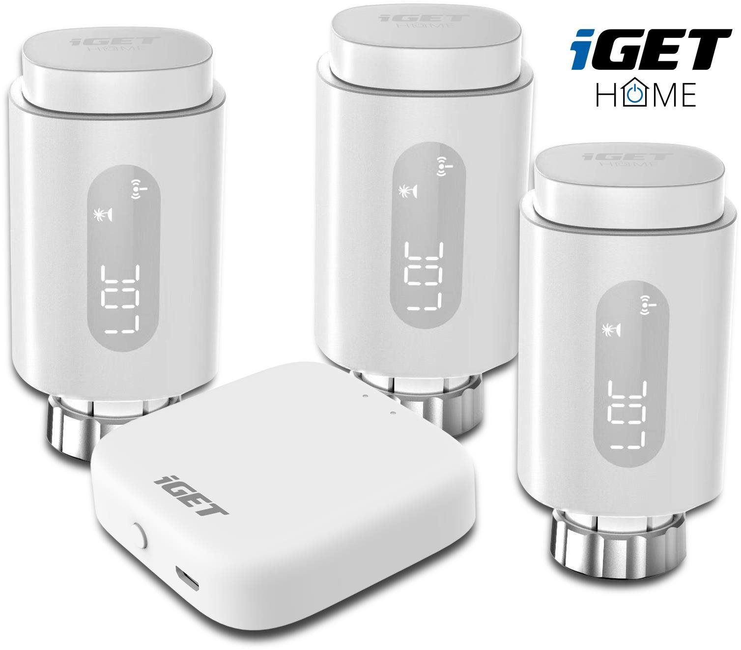 iGET HOME TS10 Premium kit (3x TS10 Thermostat Radiator Valve + 1x...