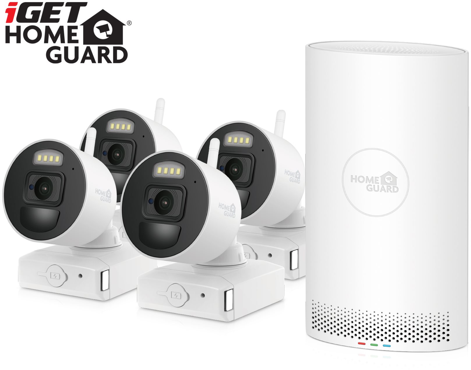 iGET HOMEGUARD HGNVK88004P + 4× IP kamera FHD 1080p Kamerový systém
