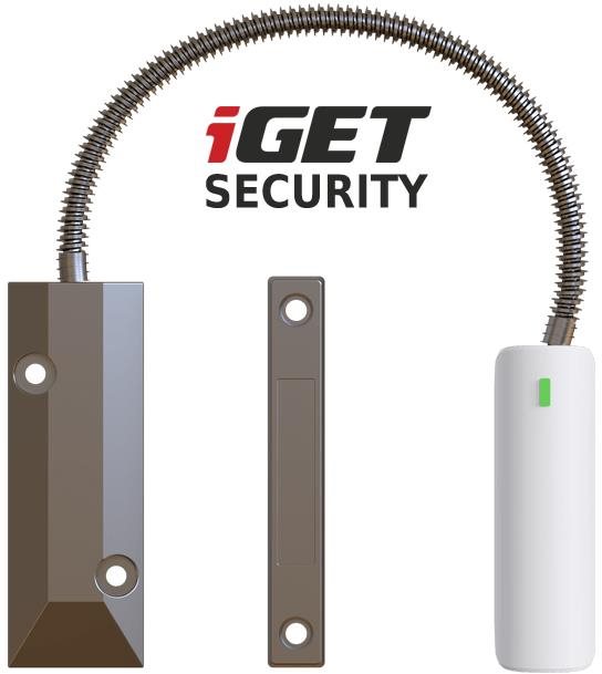 iGET SECURITY EP21 – bezdrôtový magnetický senzor – brána a železné...