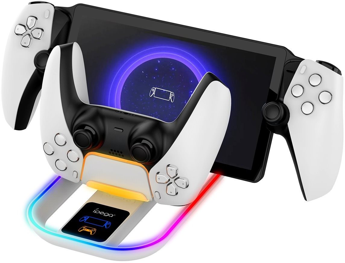 iPega P5P11 Charger Dock mit RGB 2v1 für Playstation Portal Remote...