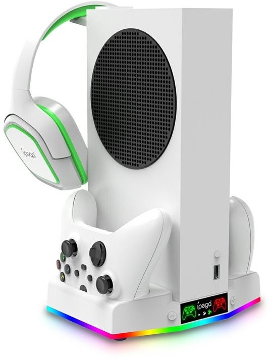 iPega XBS011S Xbox Series S multifunkciós RGB töltőállvány hűtéssel...