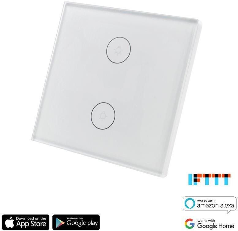 iQtech SmartLife IQS002, WiFi vypínač dvojitý Vypínač
