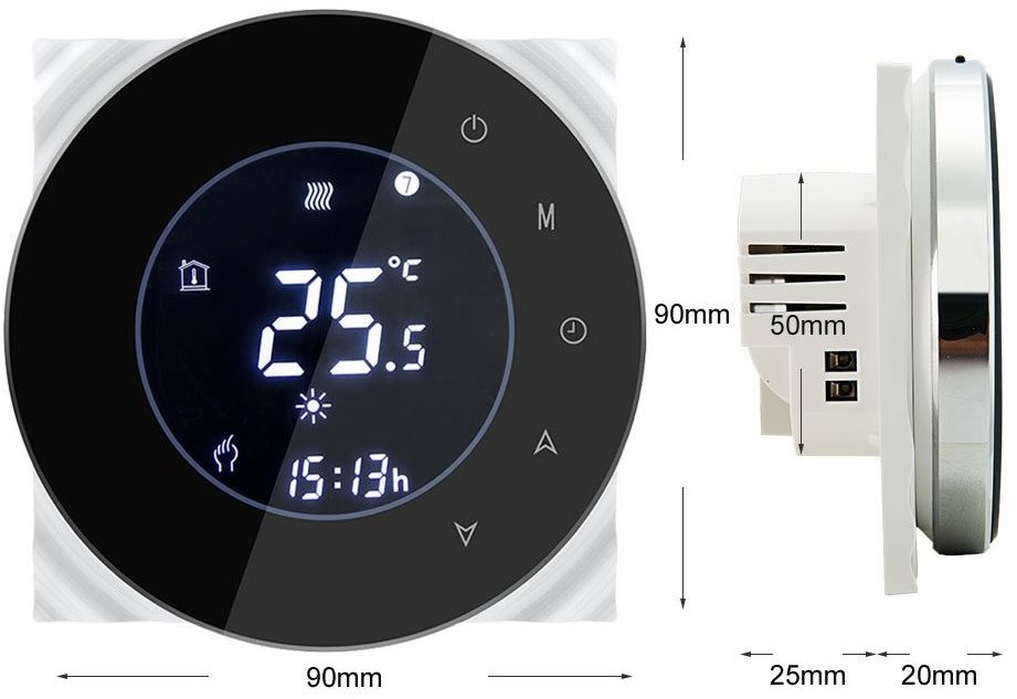iQtech SmartLife GBLW-B - WLAN Thermostat für Fußbodenheizung -...