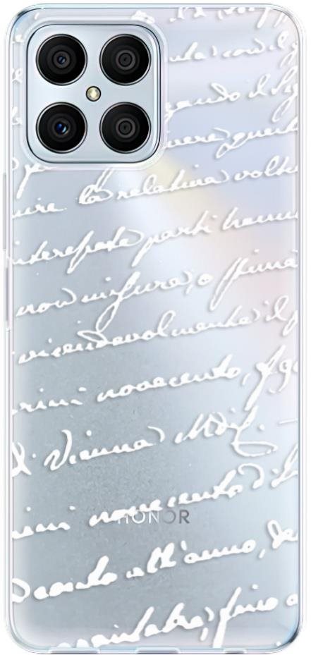 iSaprio Handwriting 01 white pre Honor X8 Kryt na mobil