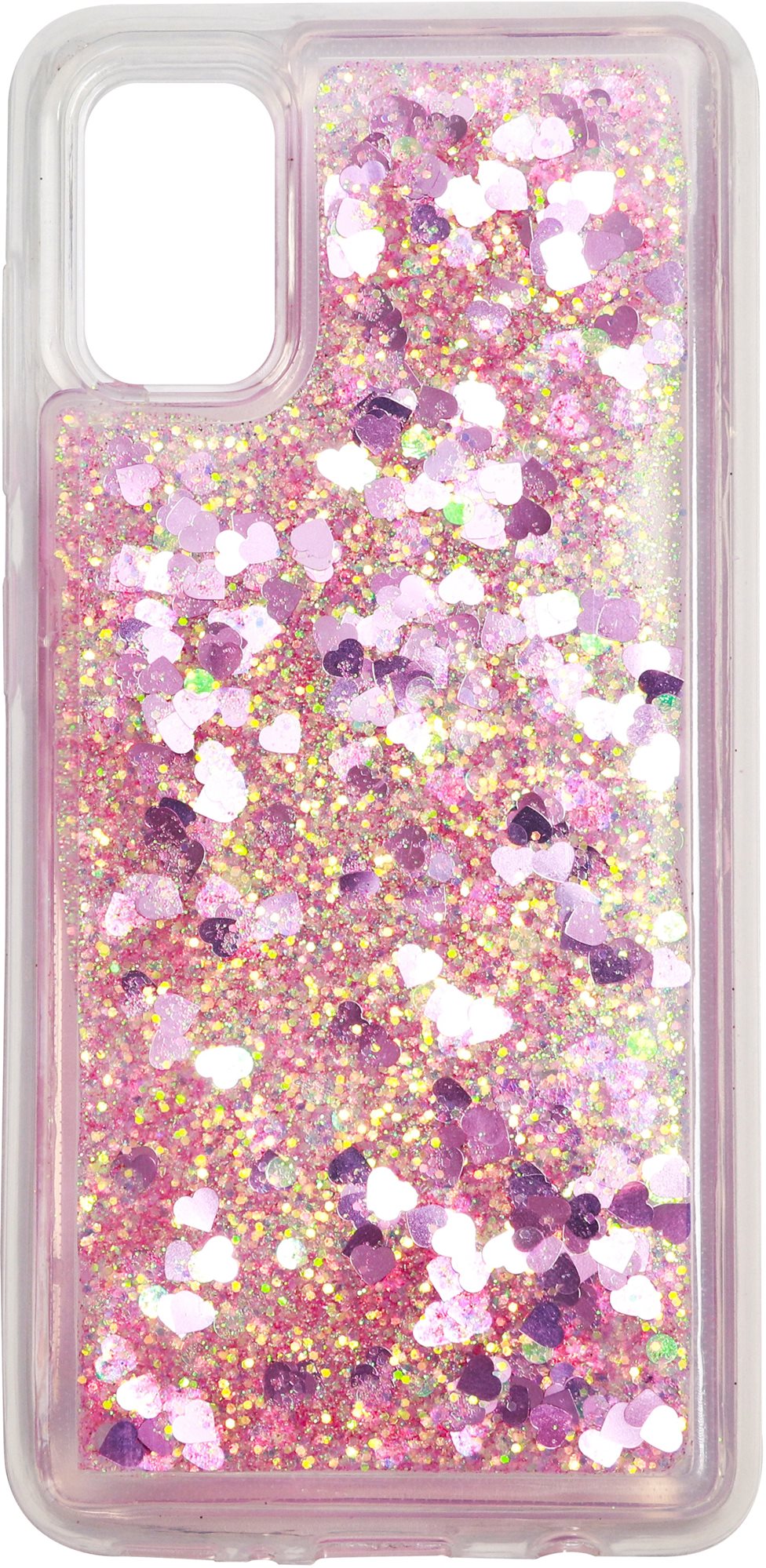 iWill Glitter Liquid Heart Case for Samsung Galaxy A41, Pink Phone...