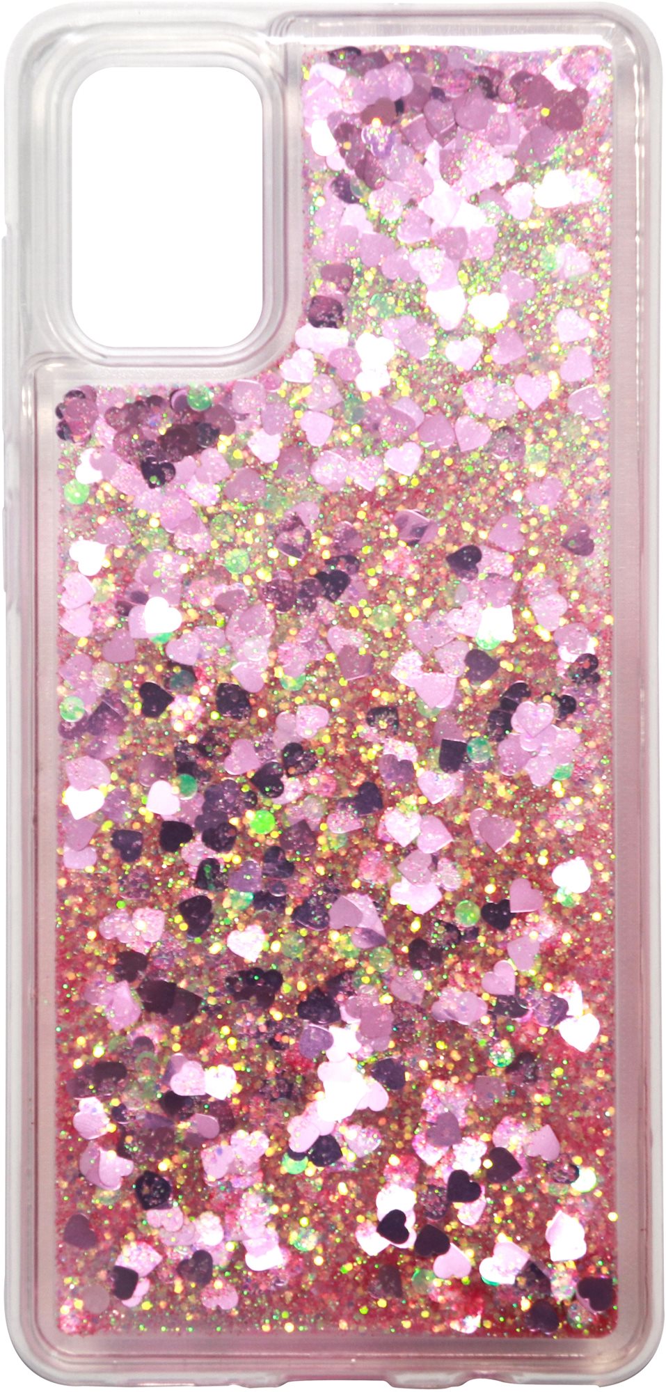 iWill Glitter Liquid Heart Case for Samsung Galaxy A71, Pink Phone...