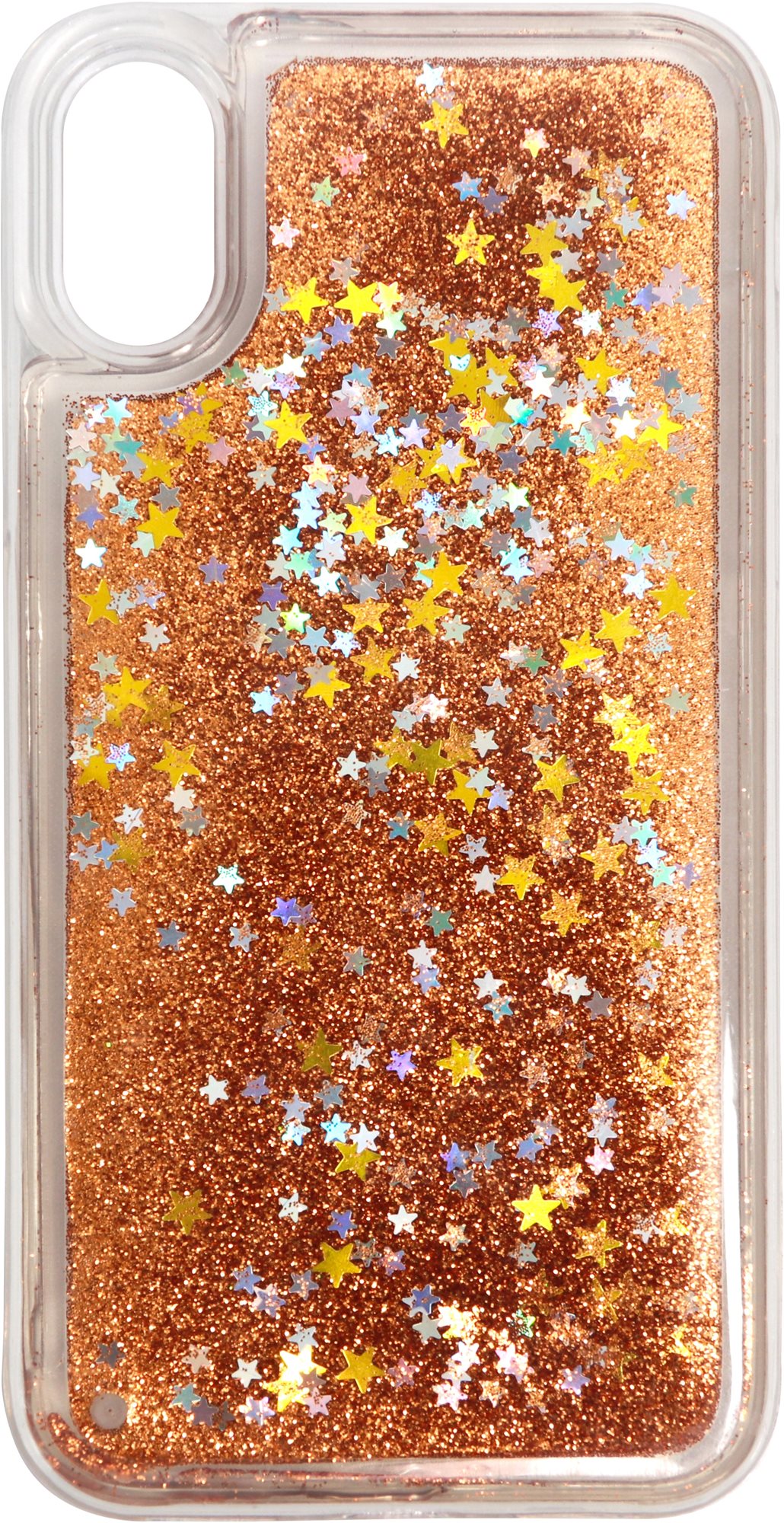 iWill Glitter Liquid Star Case for Apple iPhone X/Xs, Rose Gold...