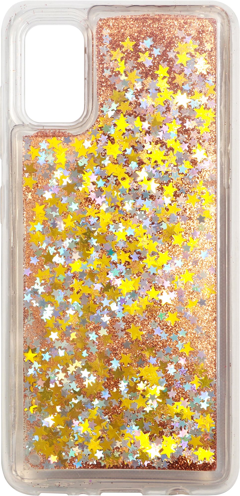 iWill Glitter Liquid Star Case for Samsung Galaxy A41, Rose Gold...