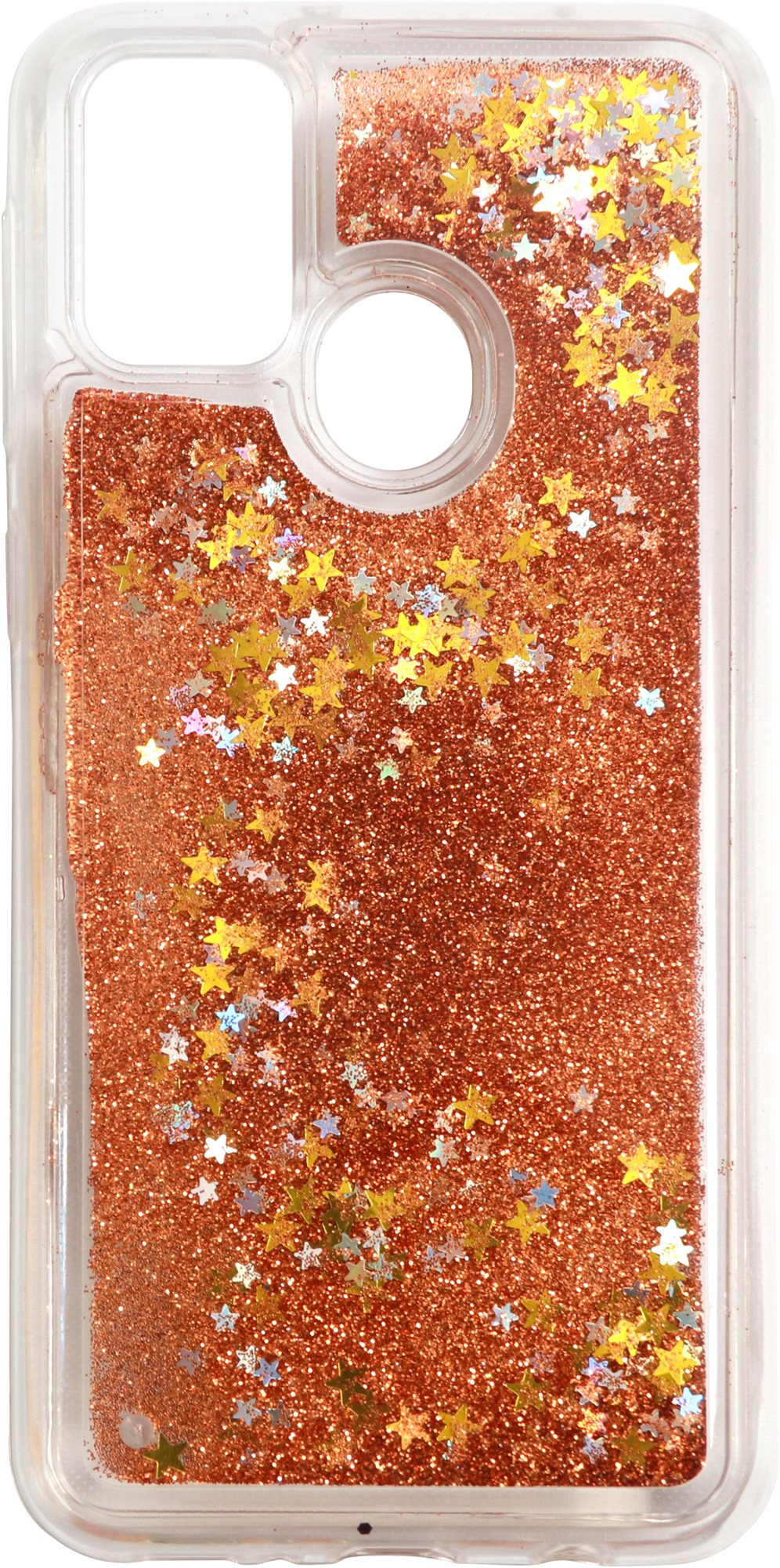 iWill Glitter Liquid Star Case for Samsung Galaxy M21, Rose Gold...