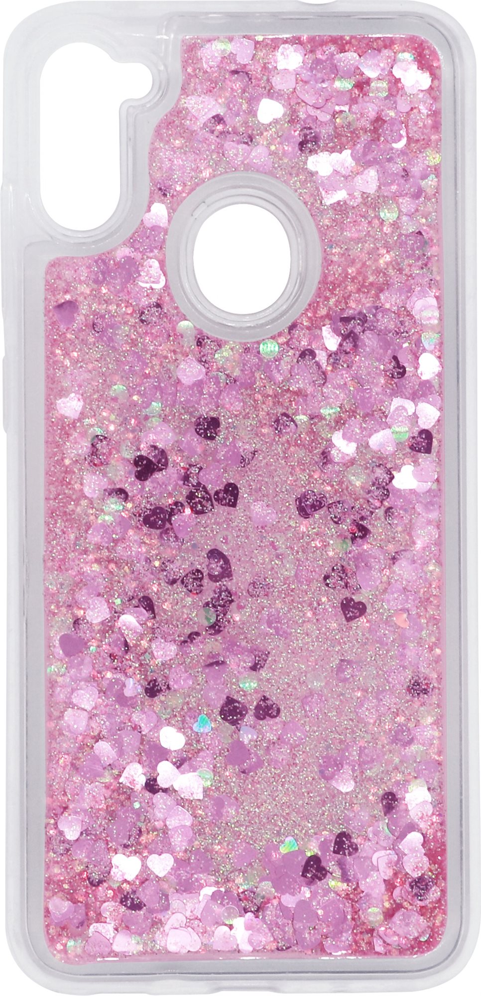 iWill Glitter Liquid Heart Case for Samsung Galaxy M11 Phone Cover
