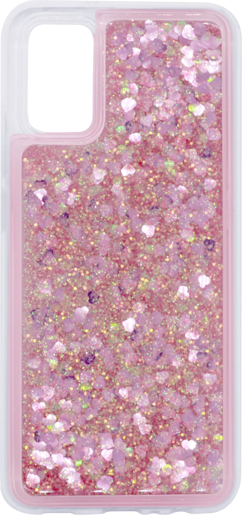 iWill Glitter Liquid Heart Case for Samsung Galaxy A02s, Pink Phone...