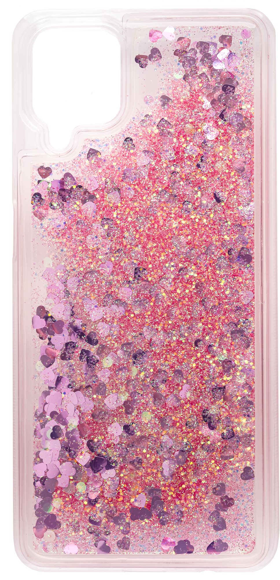iWill Glitter Liquid Heart Case für Samsung Galaxy M12 Pink...