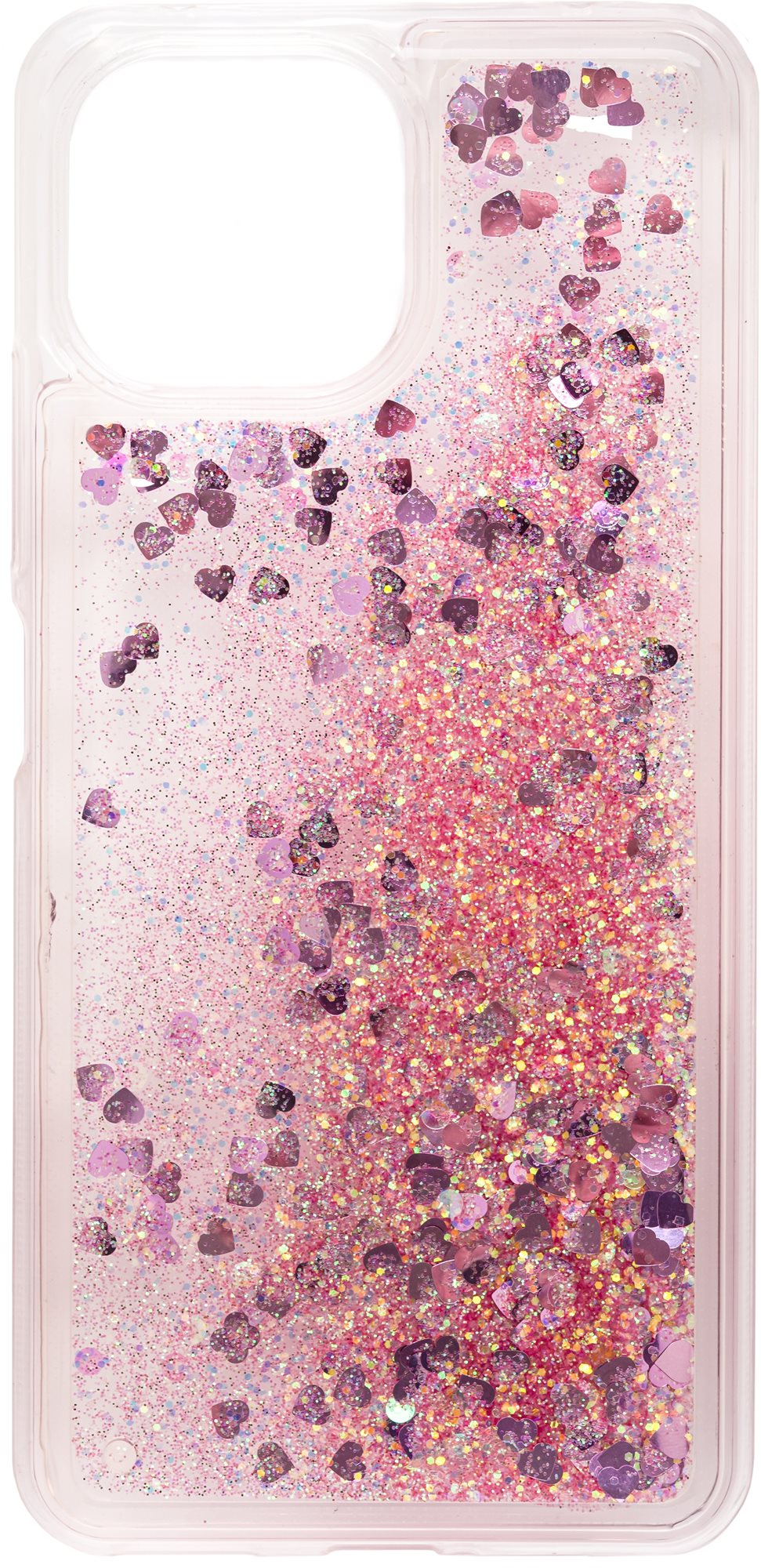 iWill Glitter Liquid Heart Case for Xiaomi Mi 11 Lite 5G, Pink...