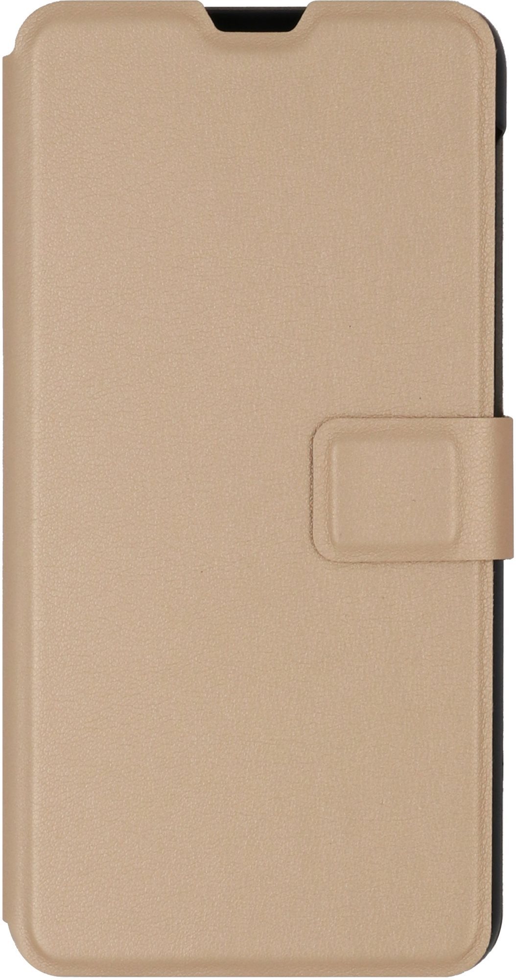 iWill Book PU Leather Case for Samsung Galaxy A10, Gold Phone Case