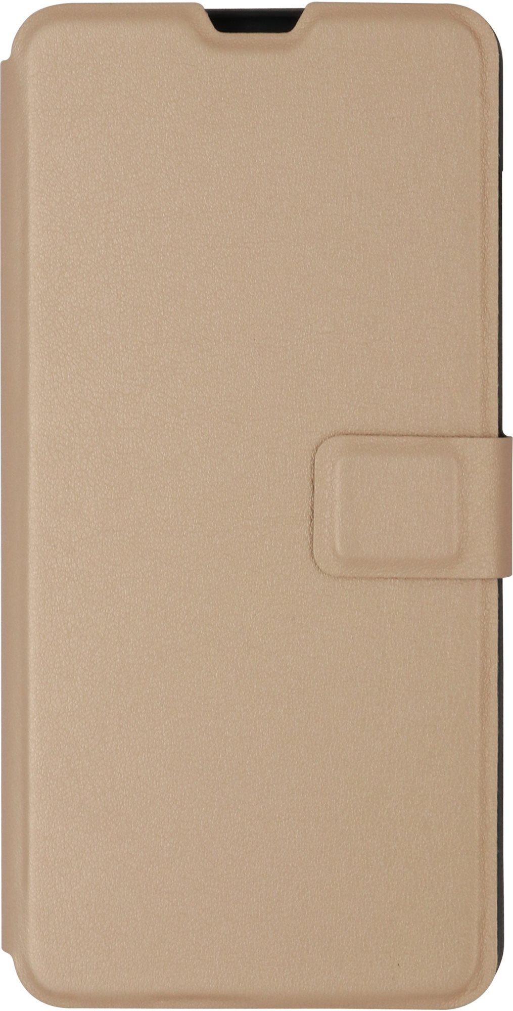 iWill Book PU Leather Case for Xiaomi Redmi Note 9, Gold Phone Case