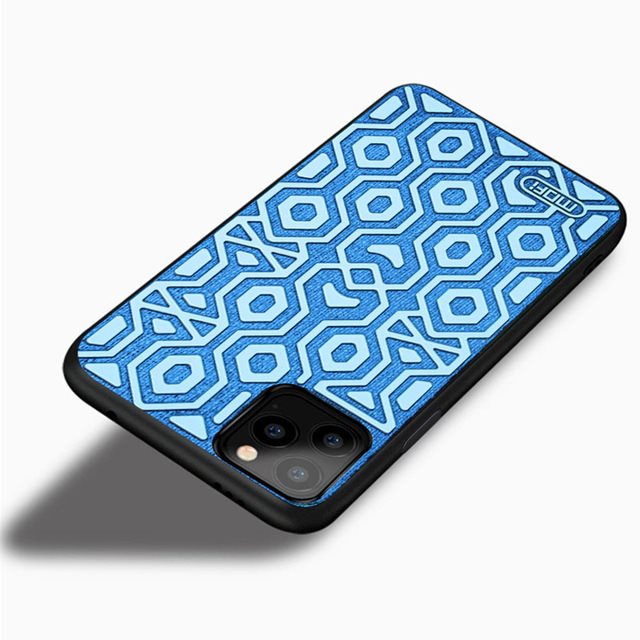 MoFi Anti-Slip Back Case for iPhone 11 Pro Max Blue Phone Cover