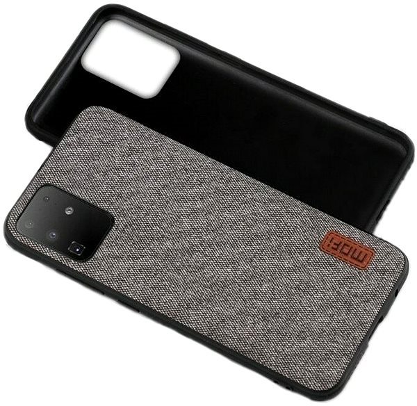 MoFi Fabric Back Cover for Samsung Galaxy A10 Grey Phone Cover