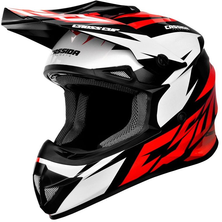 CASSIDA Cross Cup Two červená/biela/čierna, veľkosť S Prilba na...
