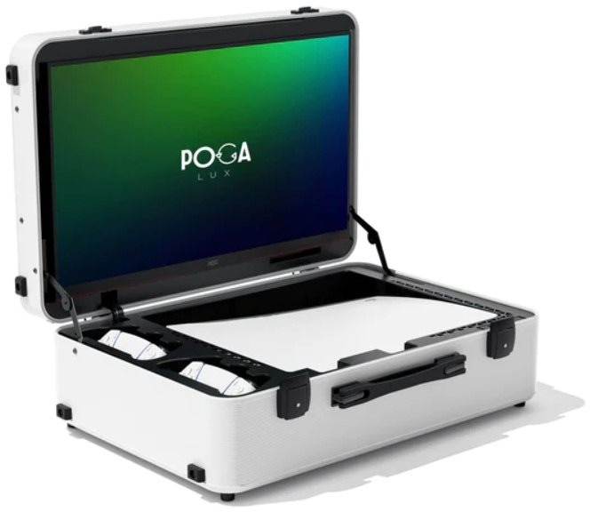 POGA Lux – PlayStation 5 cestovný kufor s LED monitorom – biely...