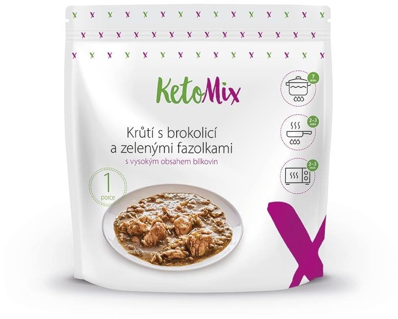 KetoMix pulyka brokkolival és zöldbabbal 250 g Ketogén diéta