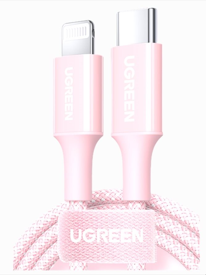 UGREEN USB-C to Lightning Cable 1m (Pink) Datenkabel